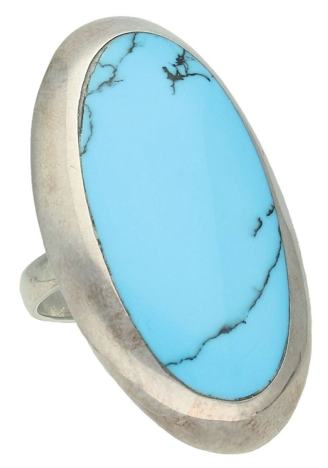 Srebrny pierścionek damski 925 z dużym efektownym turkusem rozmiar 19 P 0505. Srebrny pierścionek damski. Pierścionek srebrny na prezent. Pierścionek ze srebra z turkusem..jpg